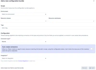Creating a configuration bundle