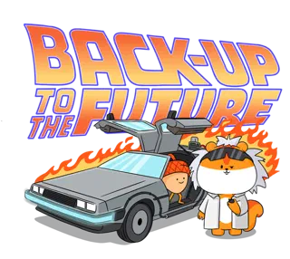 Back to the Future, a Nestor sticker