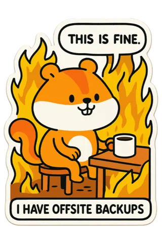 This Is Fine, a Nestor sticker