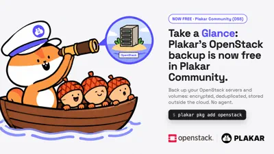 Take a Glance: Plakar's OpenStack backup is now free in Plakar Community